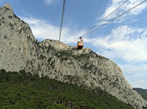 ropeway to Ai-Petri mountain